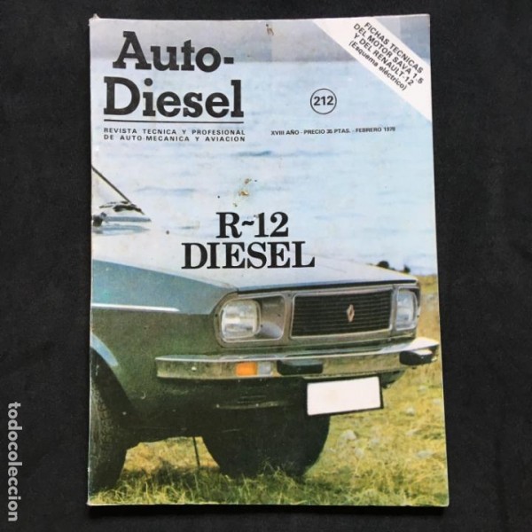 Portada de la revista Auto-Diesel 212 de Febrero de 1978