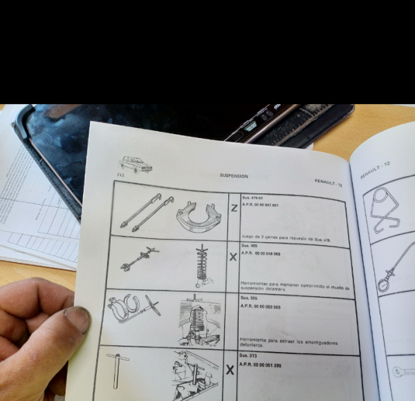 Nos tocó ir al libro y mirar las herramientas del pasado