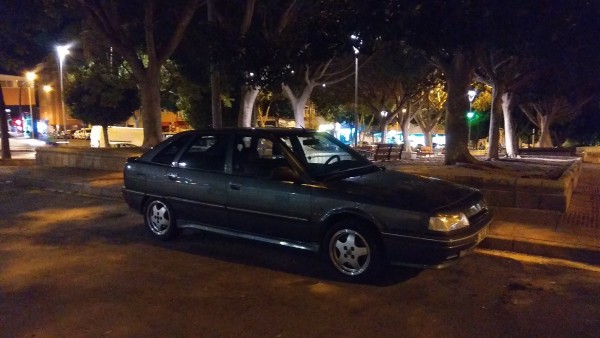 Esta foto fue cuando llegue el Sábado por la noche Almería, el coche se había portado como un campeón.