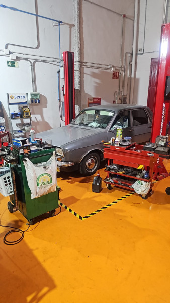 Cambio de motor realizado unas horas antes de tomar esta fotografía