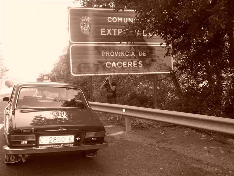 Entrando en la provincia de Cáceres